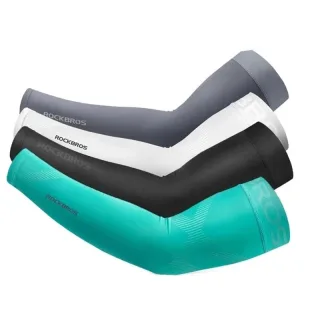 ROCKBROS Bike Arm Sleeve Breathable Quick Dry UPF50 UV Protection Cycling Sport Sleeve Ice Fabric Sunscreen Sports Wear