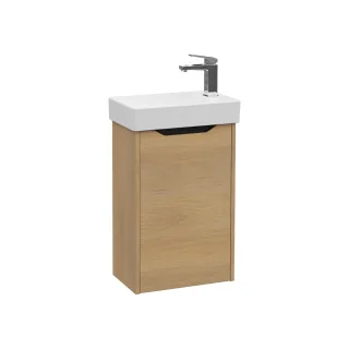 VitrA New Integra Square Set Handwaschbecken mit Unterschrank 1 Tür Türanschlag rechts Gold,80069 80069