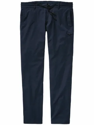 Mey & Edlich Herren Outdoor-Anzughose Blau 65 % Baumwolle, 31 % Polyamid, 4 % Elasthan