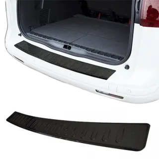 Premium Edelstahl Ladekantenschutz SCHWARZ für Mercedes W639 Vito Viano 2003-14