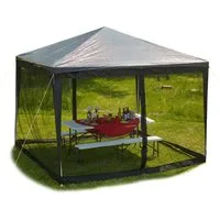 relaxdays Fensterschutzgitter Moskitonetz für 3x3 Pavillon