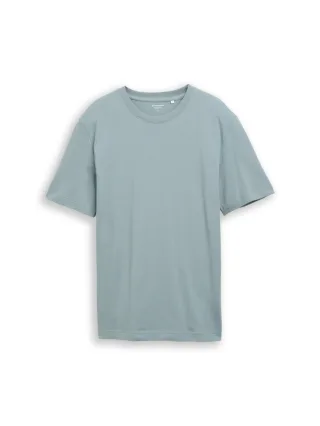 Tom Tailor - T-Shirt mit Piqué Struktur grün - Gr. - L