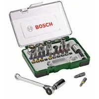 BOSCH Steckschlüssel Schrauberbit- und Ratschen-Set, 27-teilig 2607017160