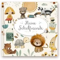 Pipapier Tagebuch Freundebuch Schule "Meine Schulfreunde", Schulfreundebuch, Grundschule, 76 Seiten, 21 x 21 cm