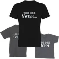 G-graphics T-Shirt Wie der Vater & so der Sohn (Familienset, Einzelteile zum selbst zusammenstellen) Kinder- & Erwachsenen-T-Shirt-Set mit Frontprint
