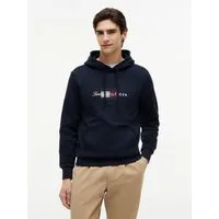 Tommy Hilfiger Hoodie SCRIPT FLAG HOODIE mit Flag-Grafik und Tunnelzug