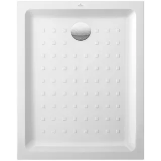 Villeroy & Boch O.Novo Plus Duschwanne 60618001 100 x 80 x 6 cm, weiß, mit Noppen Oberfläche