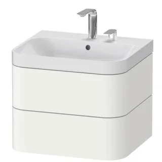 Duravit Happy D.2 Plus c-shaped Set wandhängend Weiß 575x490x480 mm - HP4345E8484 HP4345E8484