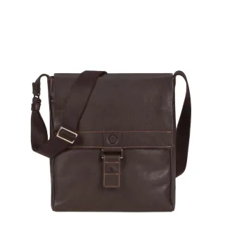 Umhängetasche A4 Format Leder mocca 30x31cm | Sonnenleder Granada G. Hochwertige Lederqualität für eine strukturierte Tasche im edlen Braunton.