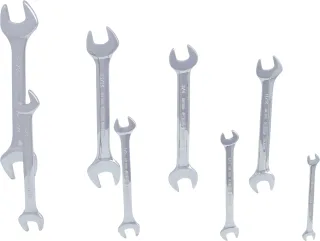 KS Tools CHROMEplus Doppel-Maulschlüssel-Satz, 8-tlg - 518.3200