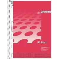 GLOCKEN Collegeblock, A4, 80 Blatt, gelocht und mit Ausreißhilfe