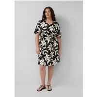s.Oliver Minikleid Kleid Strukturiertes Kleid mit Gürtel