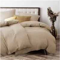 Elegear Bettwäsche Bettwäsche 135×200/155x220/200x200cm Mikrofaser Bettwäsche-Set, Mikrofaser aus Polyester, 3 teilig, Bettbezug+Kopfkissenbezug*2, atmungsaktiv, weich für alle Jahreszeiten