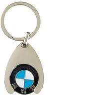 BMW Schlüsselanhänger BMW Schlüsselanhänger mit Einkaufswagenchip Keyring Chip 80272446749 (1-tlg)