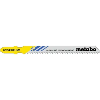 Metabo Stichsägeblätter universal wood + metal 90 / 2,5 mm BiM - 5 Stück - 623949000