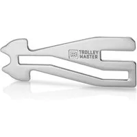 FABACH Schlüsselanhänger Trolley Master Silber Einkaufswagenlöser - öffnet ALLE Einkaufswagen (1-tlg)