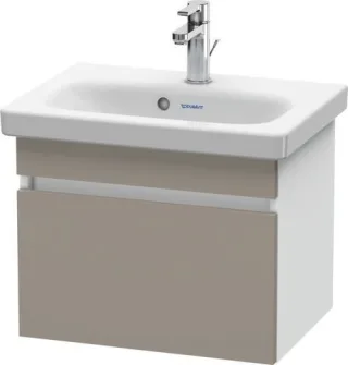 Duravit DuraStyle Waschtischunterbau wandhängend Basalt & Weiß Matt 500x368x398 mm - DS630304318 DS630304318