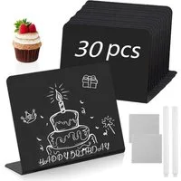 FELIXLEO Standtafel Kreidetafel Klein 30 Stück Mini Tafeln für Hochzeit Party, (1-tlg)