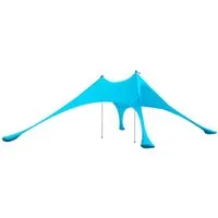 SoBuy Sonnensegel OZT01, Lycra Strandzelt Strandmuschel mit Alu-Stangen Sonnenschutz Tragbar