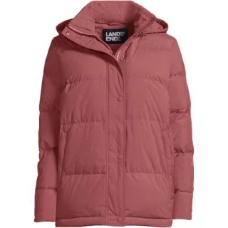 Wasserabweisende Daunenjacke, Damen,  Rot, Nylon/Daunen, by Lands' End