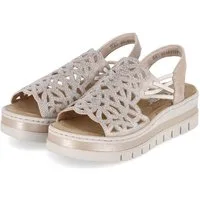Rieker Rieker V4941-60 Damen Synthetik beige Sandalette