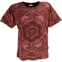Guru-Shop T-Shirt Tibet & Buddhist Art T-Shirt, Flower of Life.. alternative Bekleidung
