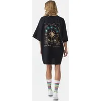 Worldclassca T-Shirt Worldclassca Oversized Print T-Shirt lang Tee Sommer Oberteil Neu