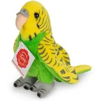 Teddy Hermann® Kuscheltier Wellensittich grün, 13 cm, zum Teil aus recyceltem Material