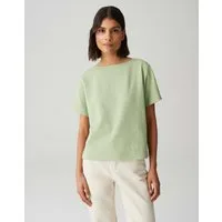 OPUS Kurzarmshirt SUPPI Batwing Fit aus BCI Cotton Mix
