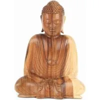 El Puente Buddhafigur Deko-Figur "Buddha Dhyana", Handmade, Handmade
