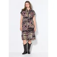 Studio Untold Jerseykleid Midikleid A-Linie Leo elastische Taille
