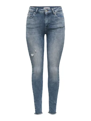 ONLY - ONLBLUSH MID SKIN ANK RW DNM REA593 NOOS Special Blue Grey Denim - Gr. - XS/32