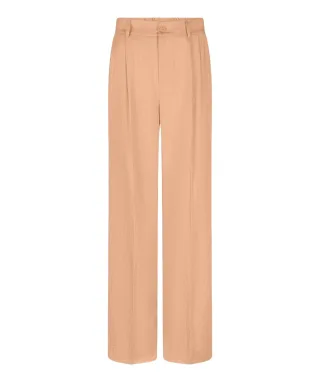 Esqualo - Fein geknitterte Hose gelb - Gr. - 34