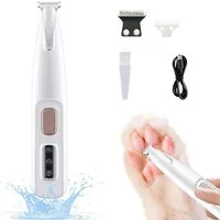 FELIXLEO Tierbett Leiser Hunde Pfotentrimmer LED Wasserdicht Edelstahlklinge