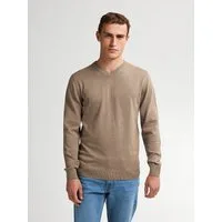 Petrol Industries V-Ausschnitt-Pullover V-Neck Basi Materialmix mit Baumwollanteil