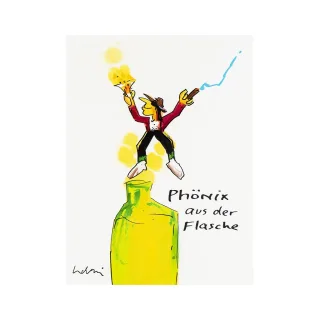Udo Lindenberg Original Mischtechnik 2018 "Phönix aus der Flasche"...