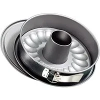 Zenker Backblech Zenker Springform Energy mit Flach- und Rohrboden, Silber