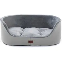 M-Diamant Tierbett Orthopädisches Hundebett Komfortables Hundekissen Hundesofa mit Rand, Polyester, ideal als Kopfstütze