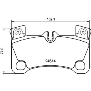 Hella Bremsbel?ge hinten Audi Q7 Porsche Cayenne VW Touareg 8DB355014-631