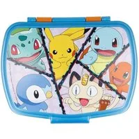 POKÉMON Lunchbox Pokemon Kinder Brotdose Lunchbox Pausenbox Schulbrotbox, 100% Kunststoff, (1-tlg)