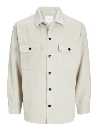 JACK&JONES - JJEBRADLEY OLLIE OVERSHIRT LS NOOS Peyote - Gr. - XXL