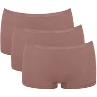 sloggi Panty GO Daily Cotton (3er Pack) Glanz-Effekt Details, elastisch, bequem, Baumwollmix