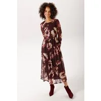 Aniston CASUAL Midikleid mit grafischen Batik-Blüten bedruckt - NEUE KOLLEKTION