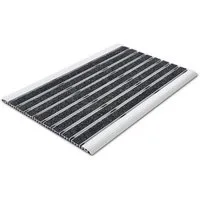 Floordirekt Fußmatte Alu-Türmatte Elegant Mat Aluprofile+Textil-Rips, 2 Größen, Höhe: 12 mm