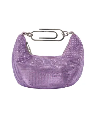 Binder Clip 20 Tasche in Strass / Flieder