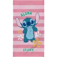 MTOnlinehandel Badetuch Disney Lilo & Stitch 70x120 cm, Strandtuch für Kinder, 100% Baumwolle (1-St), Aloha Design, weich & saugstark für fröhliche Badeabenteuer
