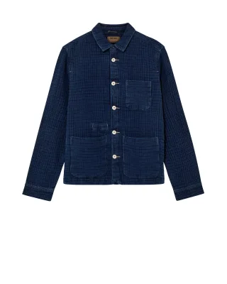 mos mosh gallery - MMGDobby Indigo Jacket indigo blue - Gr. - XXL
