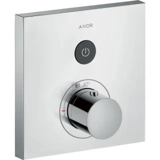hansgrohe Axor ShowerSelect Square Thermostat 36714000,Unterputz Thermostat, 1 Verbraucher, chro