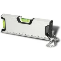 elasto Wasserwaage Magnetische Mini Wasserwaage 15,5 cm mit Karabiner