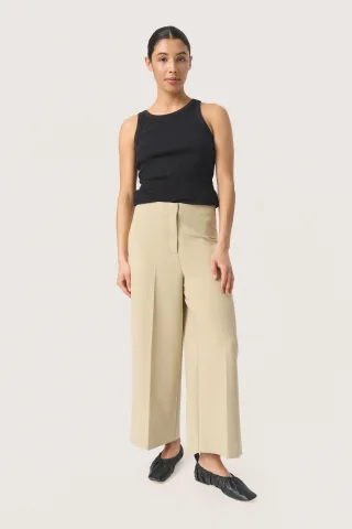 Strickhose Gerade Passform Spray Green